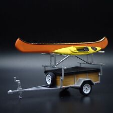 ENGANCHE DE REMOLQUE CANOA Y KAYAK ESCALA 1:64 DIORAMA COLECCIONABLE MODELO DE BARCO FUNDIDO A PRESIÓN segunda mano  Embacar hacia Mexico
