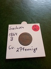 Sachsen pfennig 1864 gebraucht kaufen  Großröhrsdorf