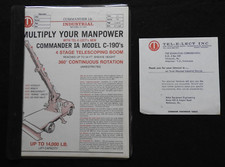1969 TEELECT TC-190 C-2000 CAMINHÃO MONTADO LANÇA ELEVADOR CAPITÃO COMANDO MANUAL DE VENDAS comprar usado  Enviando para Brazil