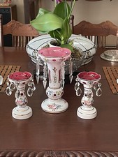 Three bohemian crystal for sale  Greenville