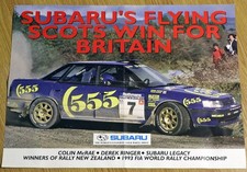 Usado, Pôster de rally Colin McRae 555 Subaru Legacy RS 1993 comprar usado Usado, Pôster de rally Colin McRae 555 Subaru Legacy RS 1993 comprar usado  Enviando para Brazil