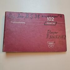 Dkw ersatzteilekatalog f102 gebraucht kaufen  Warmensteinach