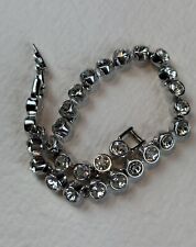 Bracciale tennis swarovski usato  Cornate d'Adda