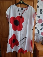 Ladies poppy print for sale  BIRMINGHAM