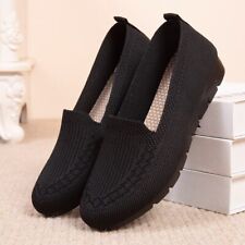 Tênis feminino respirável de malha respirável leve deslizante liso meias sapatos comprar usado  Enviando para Brazil