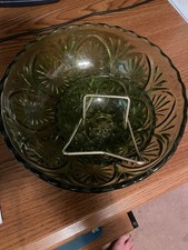 medallion green glass bowls for sale  Post