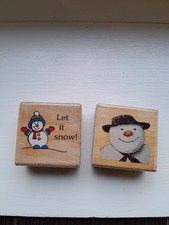 Christmas wooden rubber for sale  DAWLISH