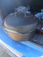 Chaleira vintage FERRO FUNDIDO 5 QT pote com alça de balanço "F pré 1960's  comprar usado  Enviando para Brazil