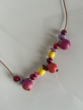 Halskette kette holzkugeln gebraucht kaufen  Neu-Ulm