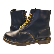 Usado, Botas DR. MARTENS 1460 PASCAL Masculinas Tamanho 11 Couro Preto Combate Cadarço Roupa de Trabalho comprar usado  Enviando para Brazil