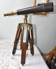 Brass telescope wooden for sale  Bremerton