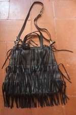 Borsa pelle frange usato  Lecco