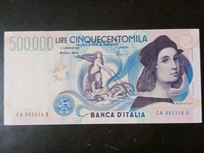 500000 lire raffaello usato  Italia
