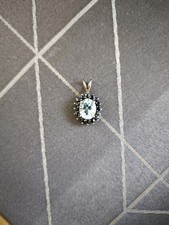 Aquamarin anhänger silber gebraucht kaufen  Hann. Münden