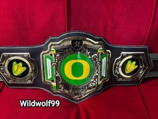Cinto de título Oregon Ducks NCAA WWE Championship Legacy tamanho adulto 2 mm latão, usado comprar usado  Enviando para Brazil