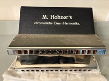 Harmônica contrabaixo vintage Hohner Chromatica #265 na caixa original -VR comprar usado  Enviando para Brazil