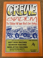 Banger racing programme for sale  BURTON-ON-TRENT