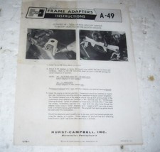 Hurst frame adapter for sale  Stockton