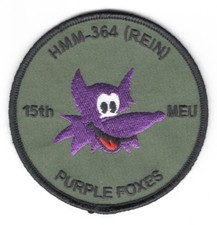 Patch USMC Marine: esquadrão de helicóptero médio 364 - HMM-364. 15º MEU - OD, usado comprar usado  Enviando para Brazil