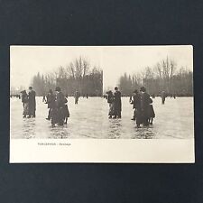 Old postcard skating d'occasion  Expédié en Belgium