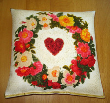 Dekokissen 15x15cm blumen gebraucht kaufen  Markdorf