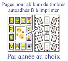 Pages album timbres d'occasion  Caen