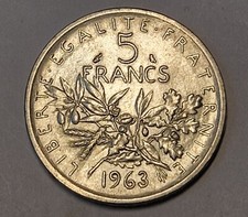 Francs semeuse 1963 d'occasion  Les Forges
