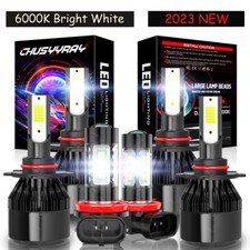 Farol de LED 6x + combo de lâmpadas de neblina branco 6000K para Honda Civic 2006-2015 comprar usado  Enviando para Brazil