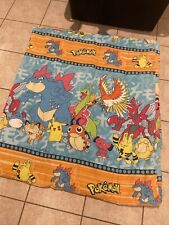 Edredom vintage 1998 Pokemon cama cobertor Nintendo raro videogame tamanho duplo comprar usado  Enviando para Brazil