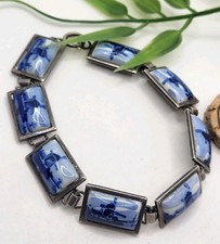 Bracelet argent faïence d'occasion Bracelet argent faïence d'occasion  Landrecies