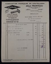 Invoice paris 1930 d'occasion  Expédié en Belgium