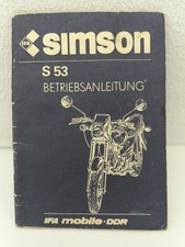 Simson betriebsanleitung handb gebraucht kaufen  Penig