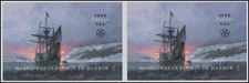 Par de horz Mayflower in Plymouth Harbor EUA 5524, sem marca de charneira 2020 comprar usado  Enviando para Brazil