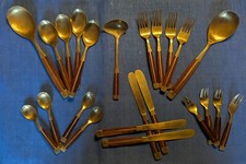 Bronze besteck holzgriff gebraucht kaufen  Osnabrück