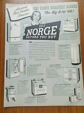 1948 norge appliances for sale  Tomah