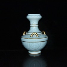 Lindo vaso de porcelana chinês colecionável mão esmalte monocromático comprar usado  Enviando para Brazil