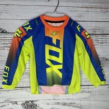 Camisa Fox Racing 180 neon multicolorida motocross MTX manga longa infantil pequena, usado comprar usado  Enviando para Brazil