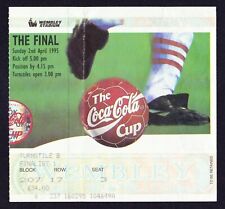 1995 League (Coca-Cola) Cup Final BOLTON WANDERERS v LIVERPOOL *Ingresso Muito Bom Estado*  comprar usado  Enviando para Brazil