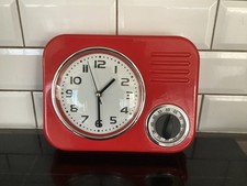 red kitchen clock for sale red kitchen clock for sale BEXHILL-ON-SEA