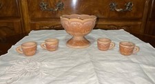 Antigo Summit Art Glass Conjunto de Brincadeiras de Tigela Infantil Pressionada à Mão Padrão de Peixe Escória comprar usado  Enviando para Brazil