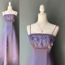 Vestido de formatura vintage lavanda anos 90 Fairycore Whimsygoth frisado tamanho P M comprar usado  Enviando para Brazil