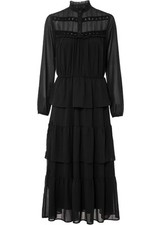 Langes chiffonkleid volants gebraucht kaufen  Deutschland