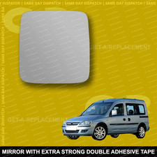 Espelho retrovisor asa Vauxhall Combo C vidro 01-11 lado direito do motorista esférico, usado comprar usado  Enviando para Brazil