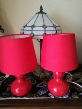 Red table lamps for sale  STOKE-ON-TRENT