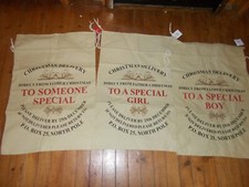 Santa sacks stockings for sale  JEDBURGH