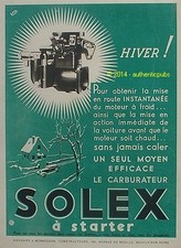 Advertisement solex carburetor d'occasion  Expédié en Belgium