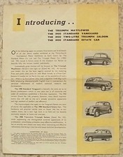 Triumph standard car for sale  LEICESTER