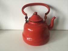 Vintage red enamel for sale  PURLEY