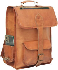 Usado, Bolso De Cuero De 16" Oficial GVB Mochila Mensajera Rucksack De Viaje Nuevo comprar usado  Enviando para Brazil