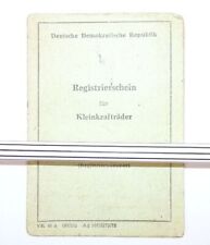 Registrierschein kleinkrafträ gebraucht kaufen  Neugersdorf